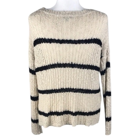 Charlotte Russe Striped Pullover Sweater Size M - Picture 2 of 8